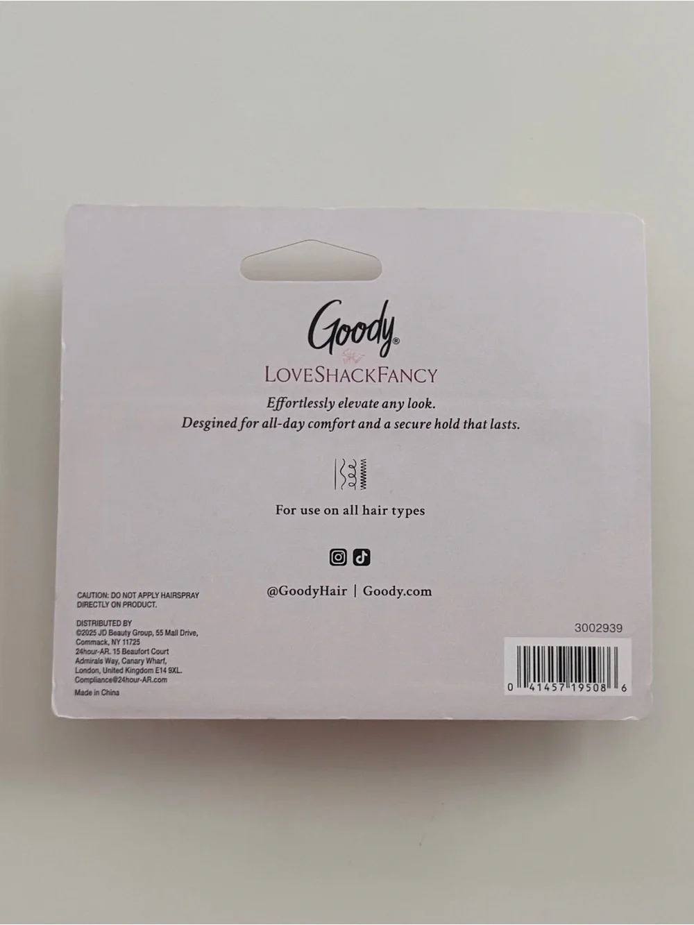 LoveShackFancy x Target Goody Happy Thoughts Bobby Pin Matchbox Tin - Hibiscus